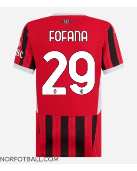 Billige Fotballdrakt AC Milan Youssouf Fofana #29 Replika Hjemmedrakt Dame 2024-25 Kortermet
